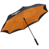 Item #C150839-4imprints- Rebel Straight Handle Umbrella - 48" Arc Personalized umbrellas won't let the rain dampen your day!