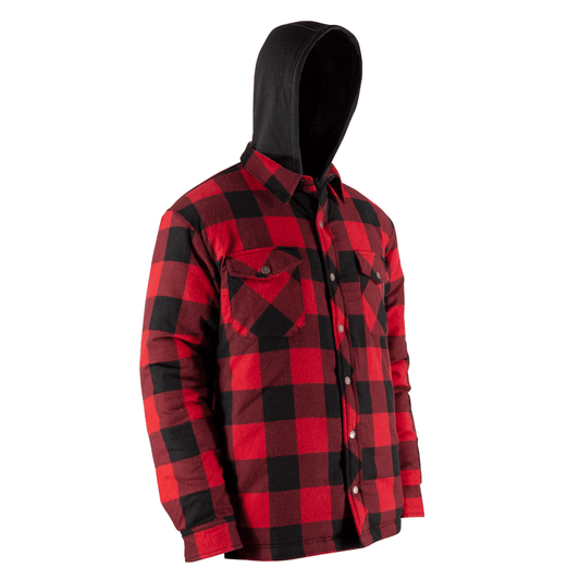 QUILTED FLANNEL SHIRT WITH HOOD AND RUSTPROOF SNAPS Style: 70-254