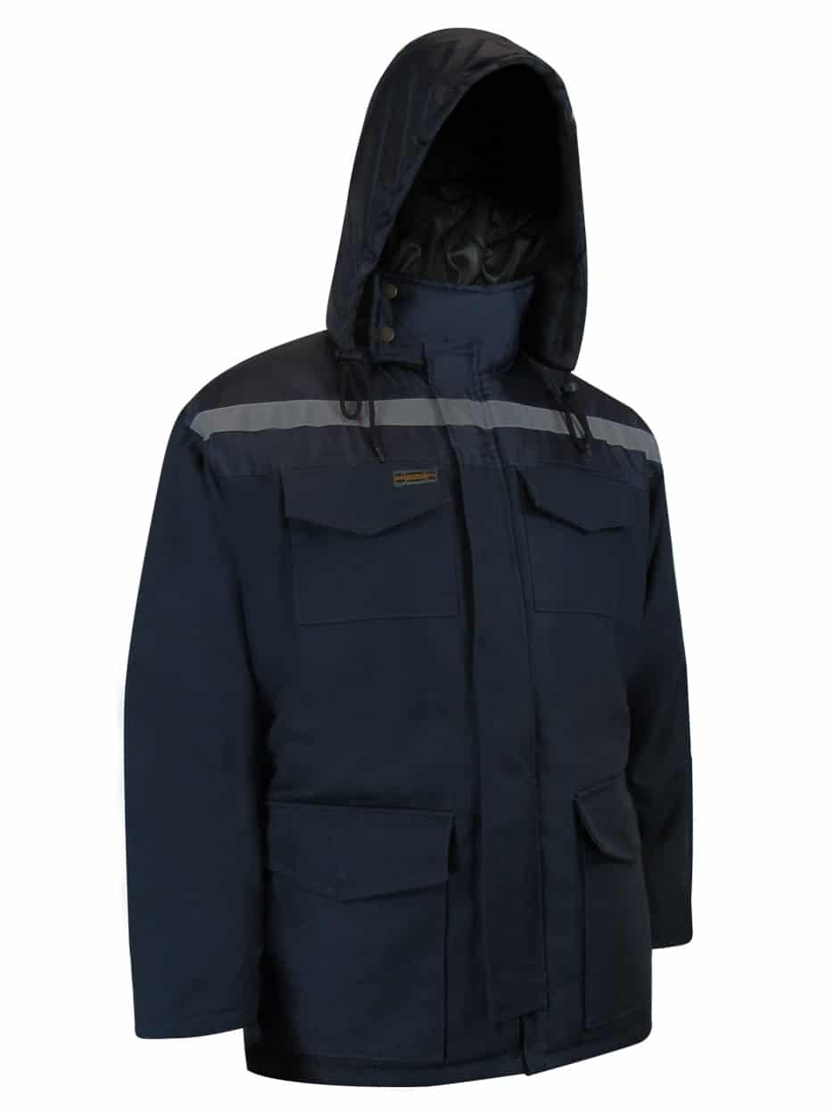 QUILTED COTTON DUCK PARKA WITH NYLON SHOULDERS Style: 70-507