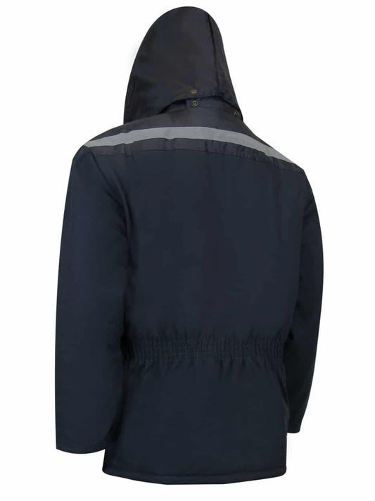 QUILTED COTTON DUCK PARKA WITH NYLON SHOULDERS Style: 70-507