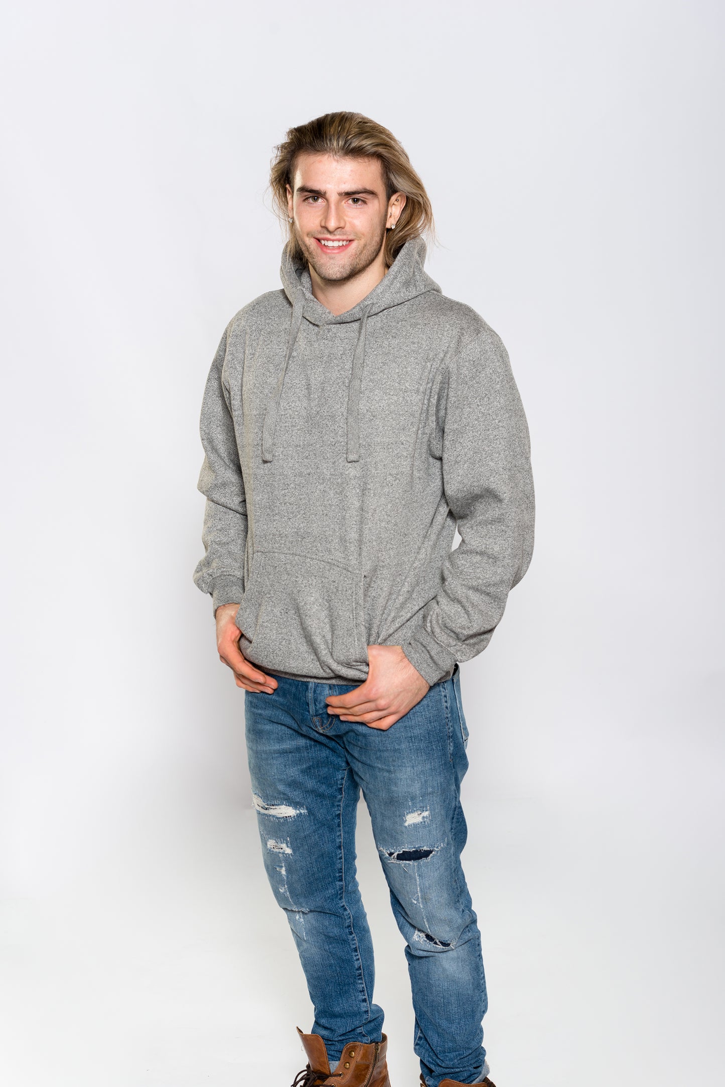 Adult Heavy Weight Marled Premium Hoody