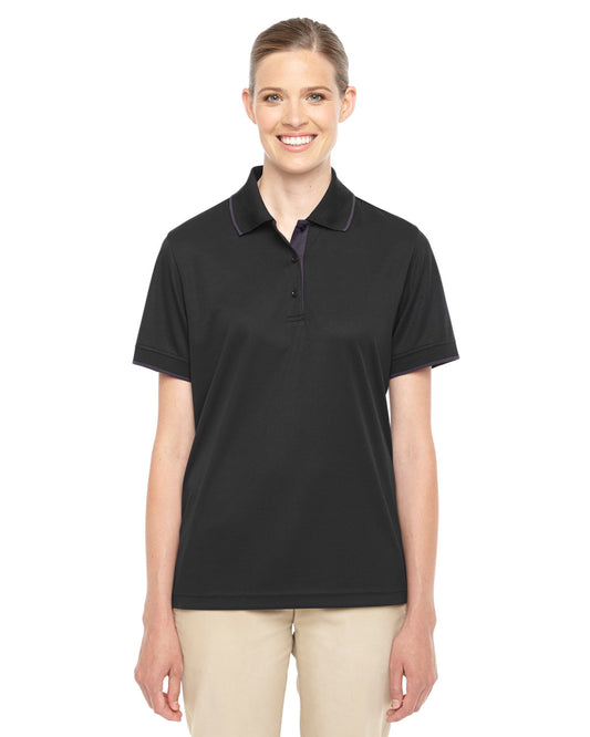 78222 Core 365 Ladies' Motive Performance Piqué Polo with Tipped Collar
