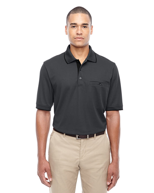 88222 Core 365 Men's Motive Performance Piqué Polo with Tipped Collar