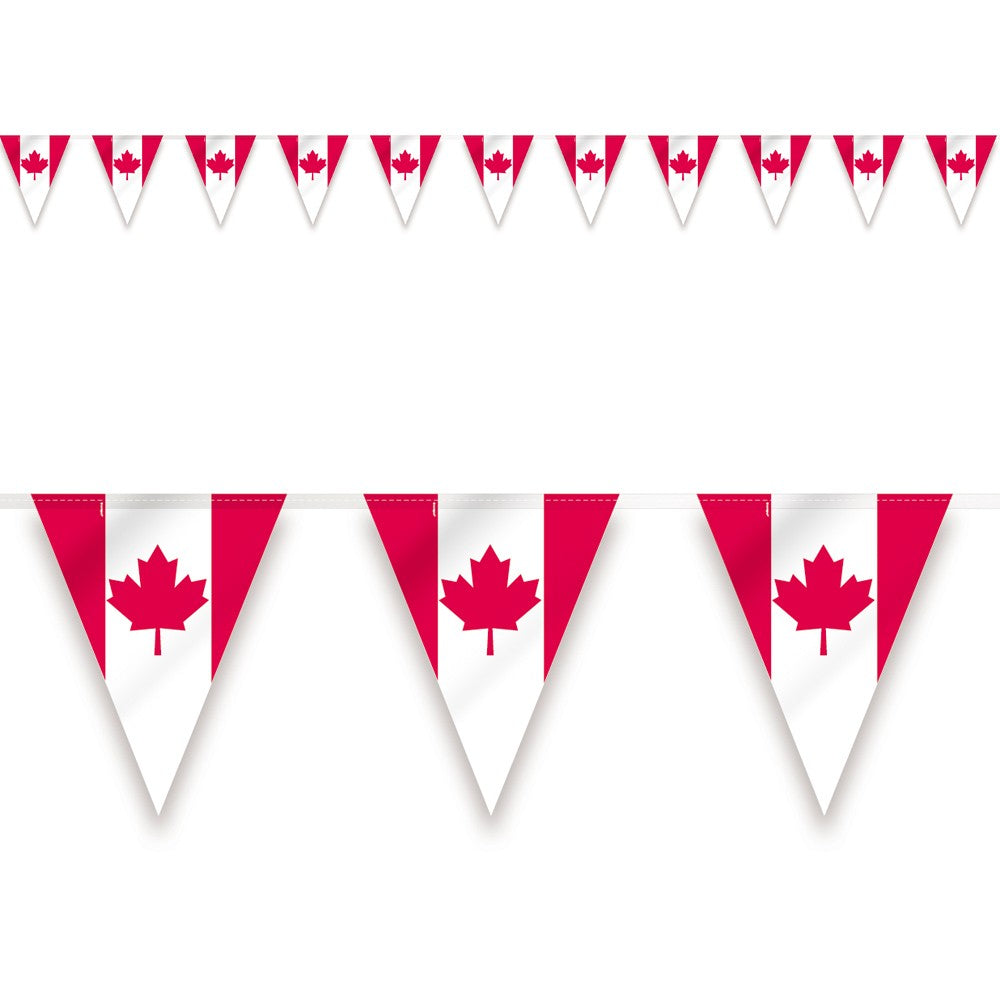 Canada Day 12ft. Pennant Flag Banner