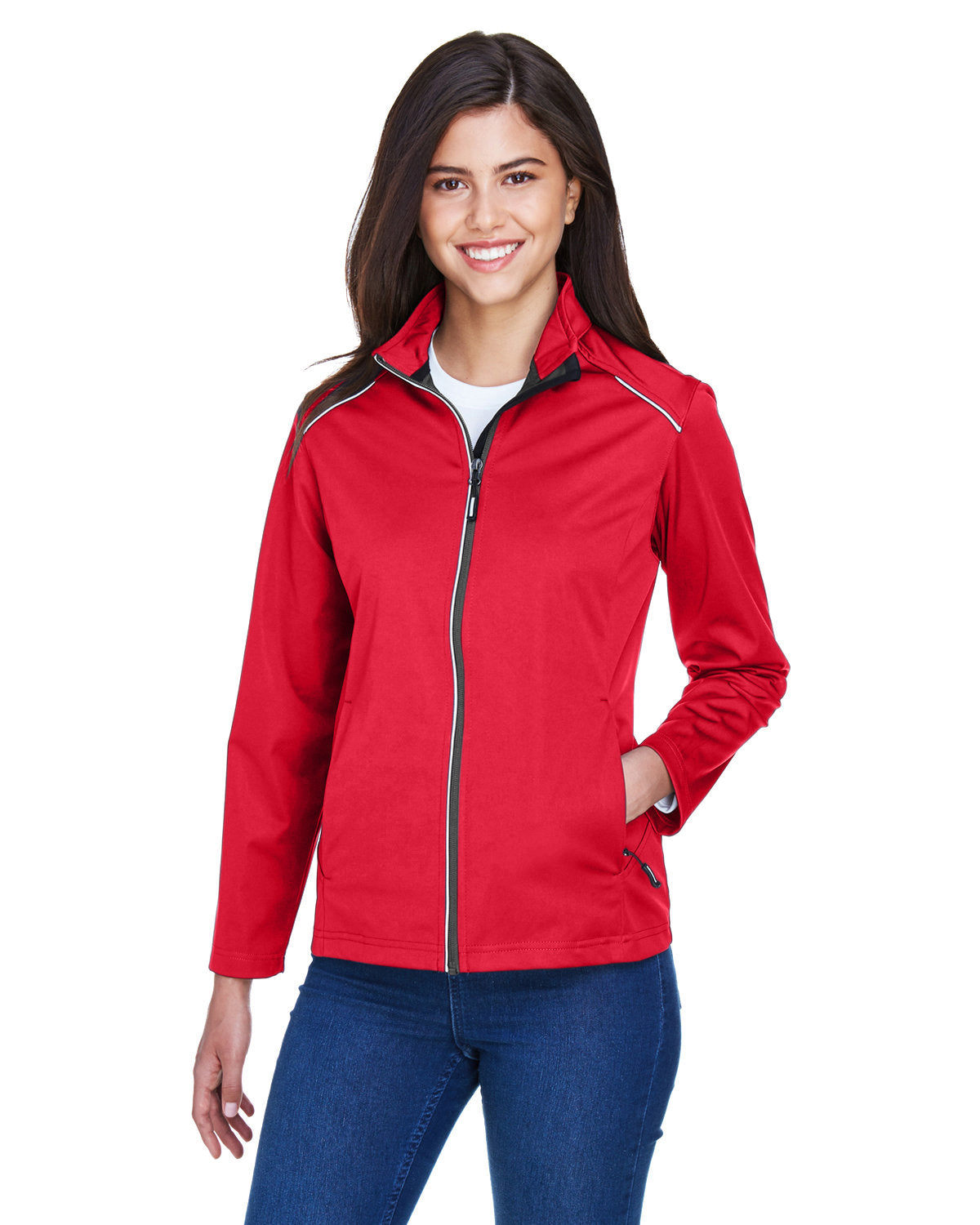 CE708W Core 365 Ladies' Techno Lite Three-Layer Knit Tech-Shell