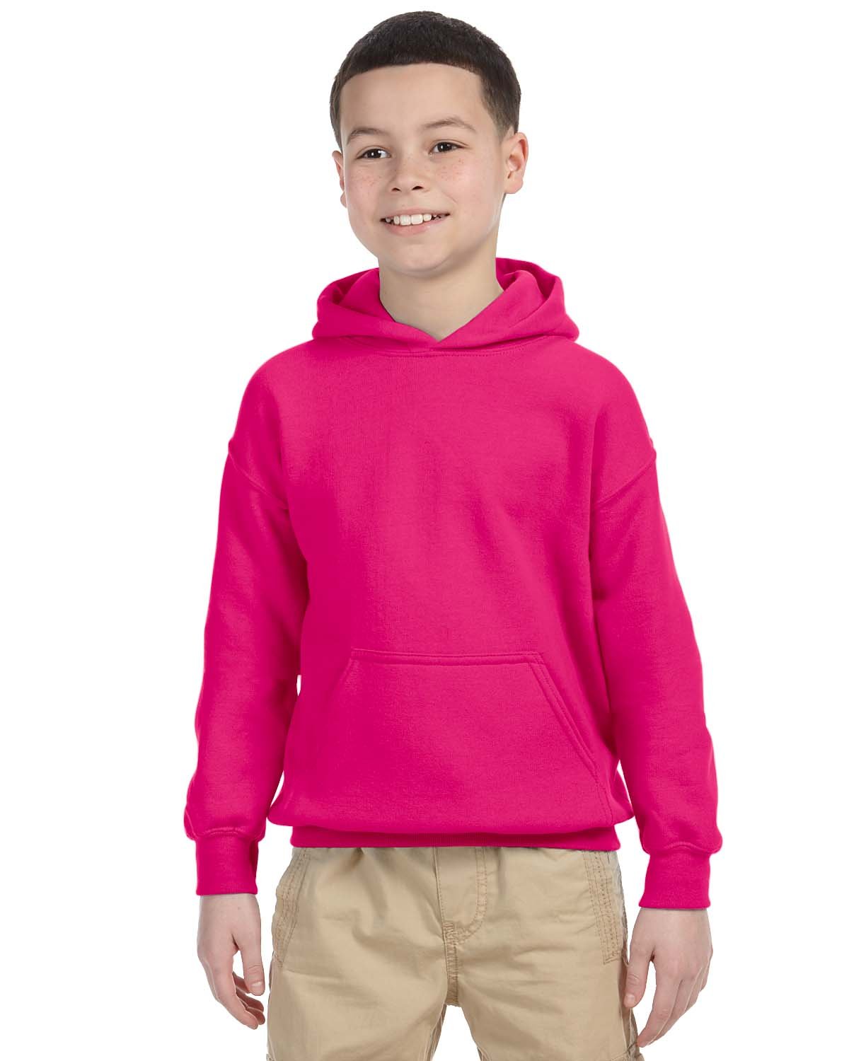G185B Gildan Youth Heavy Blend™ 50/50 Hooded Sweatshirt