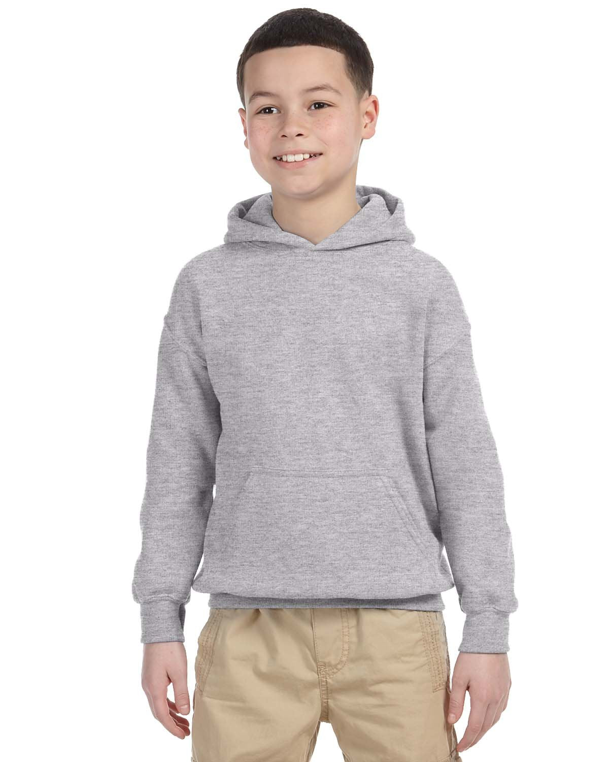 G185B Gildan Youth Heavy Blend™ 50/50 Hooded Sweatshirt