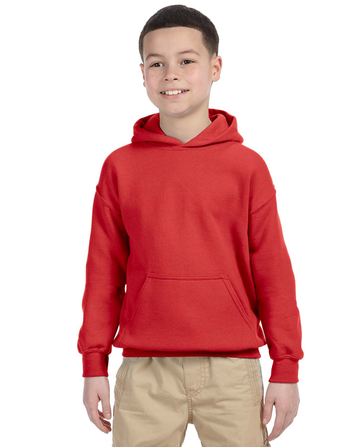 G185B Gildan Youth Heavy Blend™ 50/50 Hooded Sweatshirt