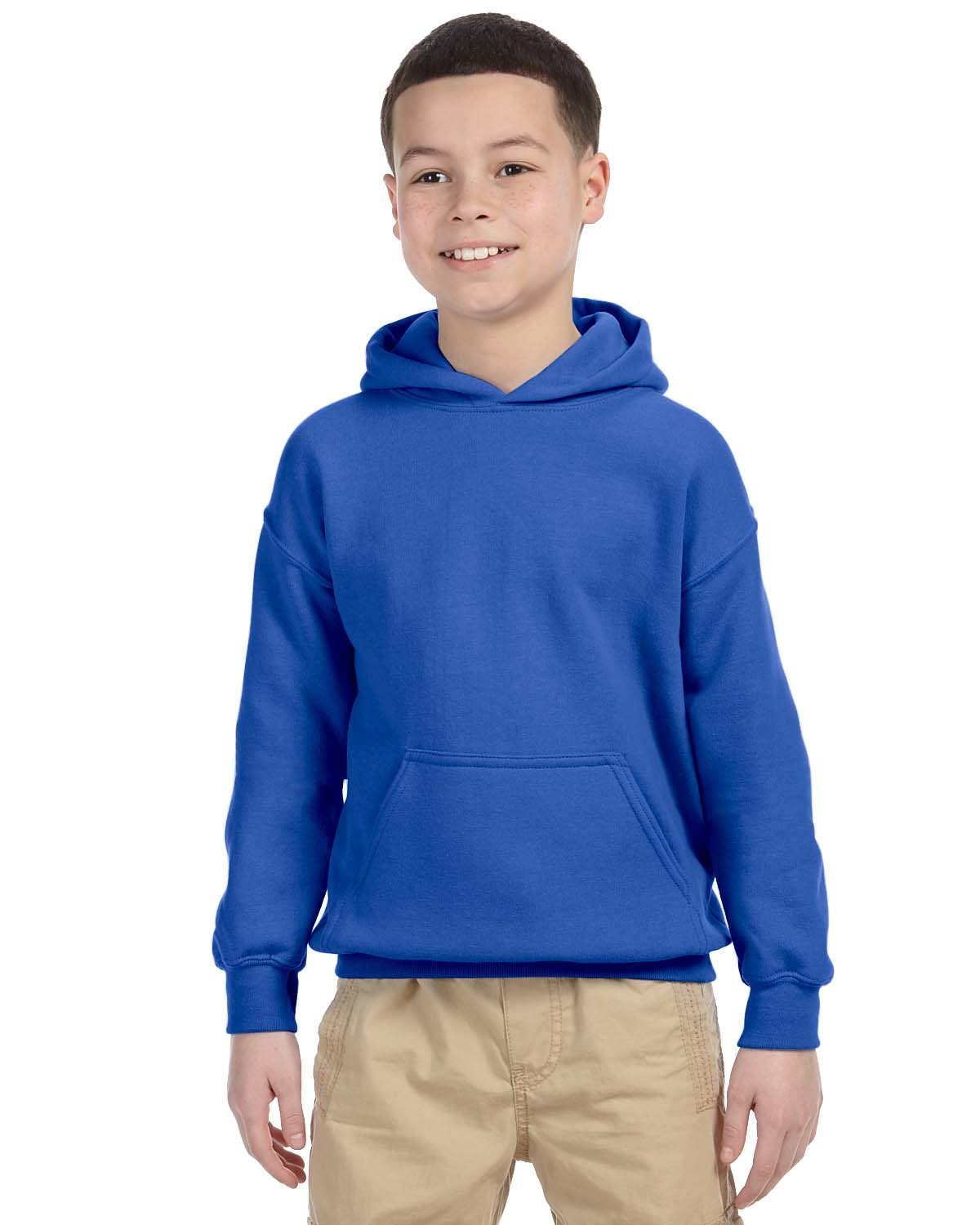 G185B Gildan Youth Heavy Blend™ 50/50 Hooded Sweatshirt