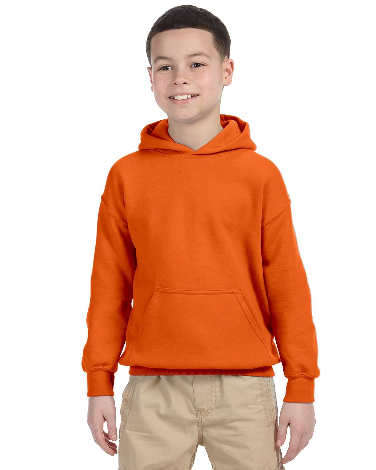 G185B Gildan Youth Heavy Blend™ 50/50 Hooded Sweatshirt