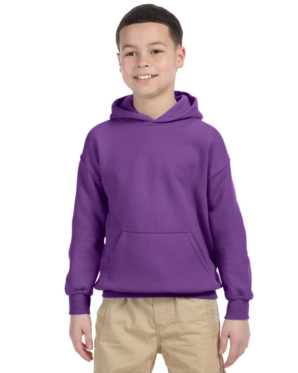 G185B Gildan Youth Heavy Blend™ 50/50 Hooded Sweatshirt