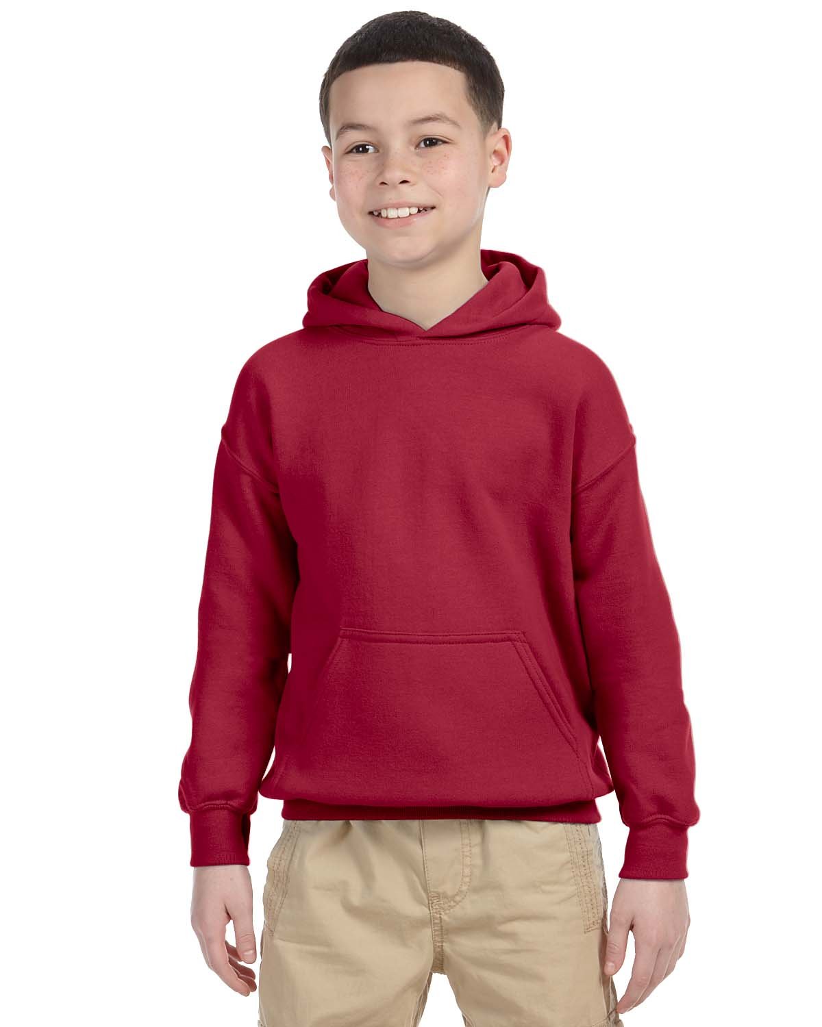 G185B Gildan Youth Heavy Blend™ 50/50 Hooded Sweatshirt