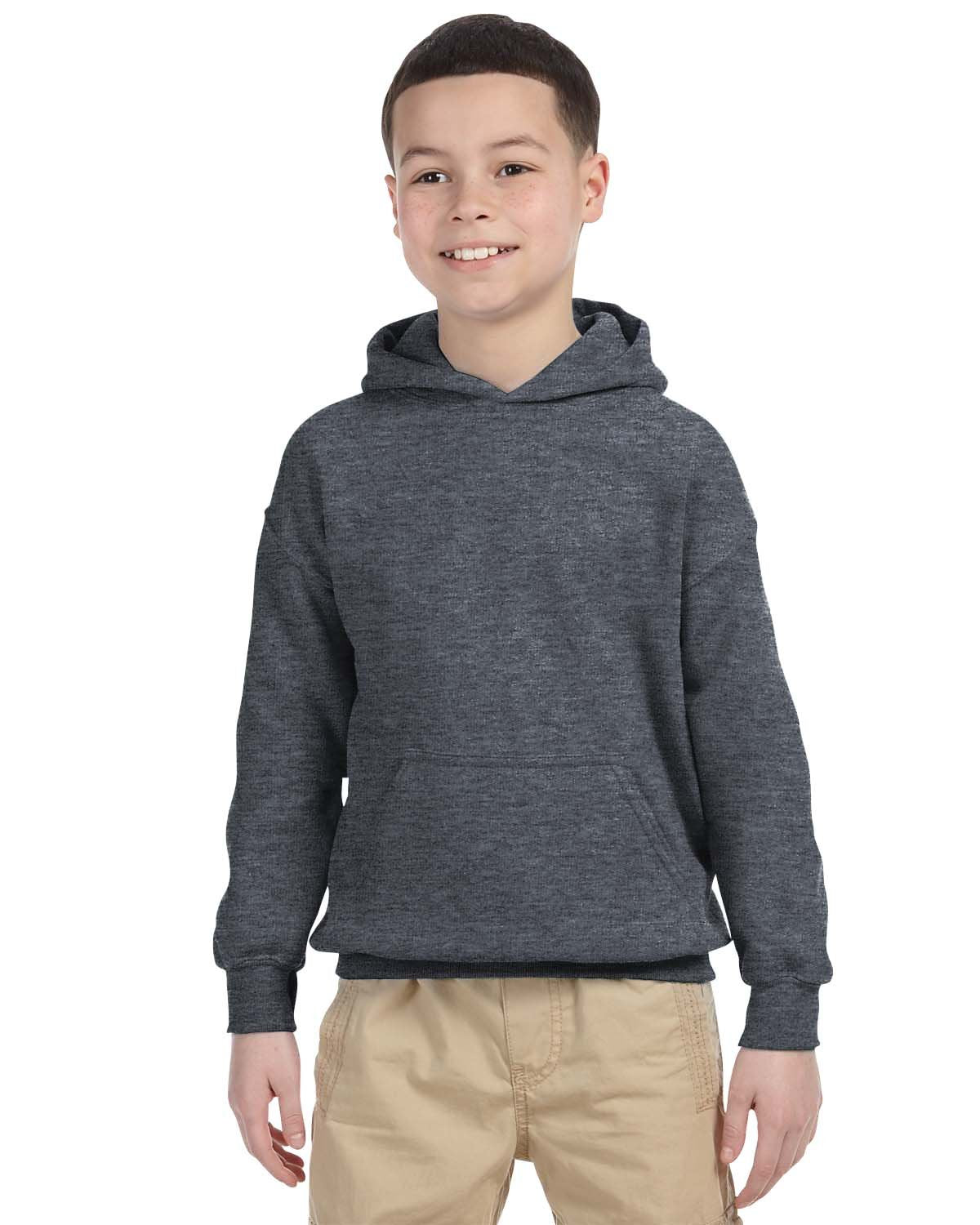 G185B Gildan Youth Heavy Blend™ 50/50 Hooded Sweatshirt