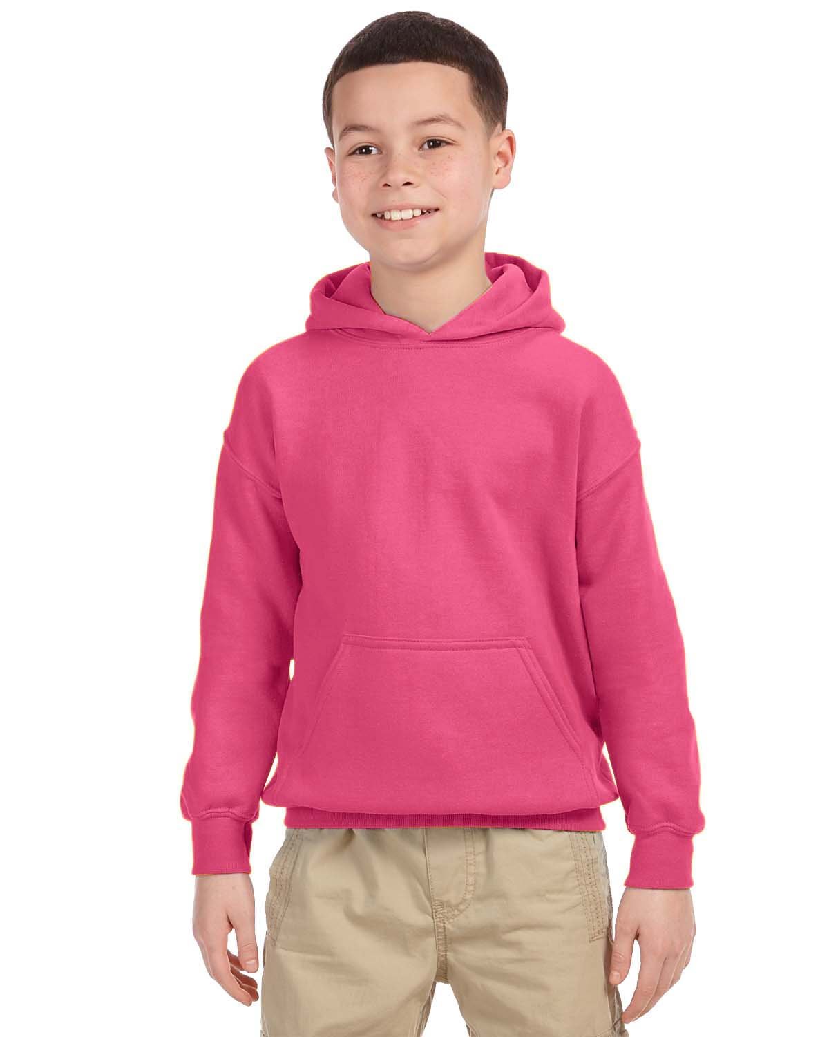 G185B Gildan Youth Heavy Blend™ 50/50 Hooded Sweatshirt