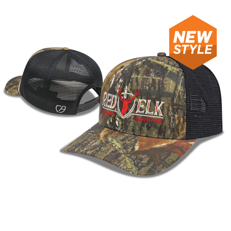 i8511 – PREMIUM LINE Featuring the fit of FLEXFIT 110® Camo Trucker Mesh Back Cap