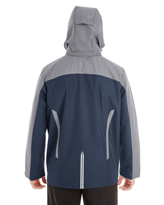 NE700 North End Men's Embark Interactive Colorblock Shell with Reflective Printed Panels