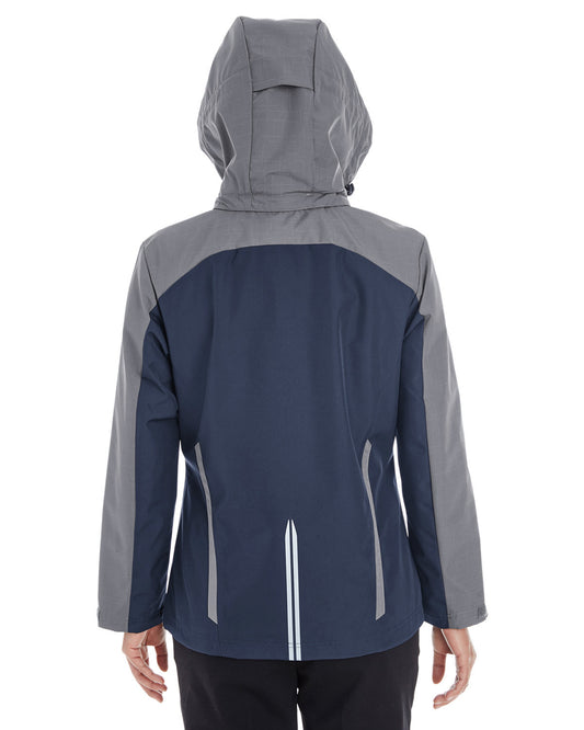 NE700W North End Ladies' Embark Interactive Colorblock Shell with Reflective Printed Panels