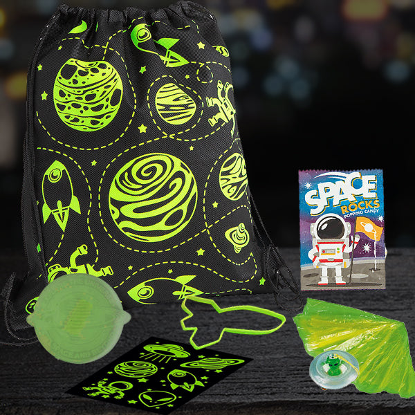 Space Glow Backpack with Glow Toys