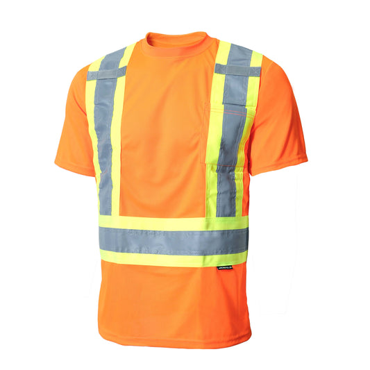SHORT SLEEVE T-SHIRT WITH REFLECTIVE STRIPES Style: 10-662R