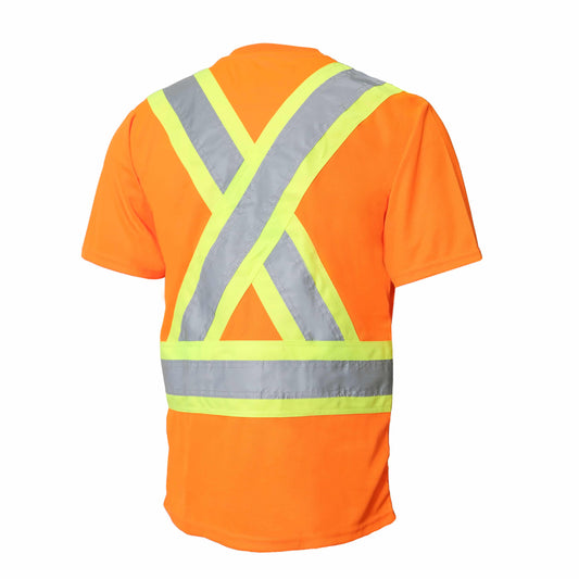 SHORT SLEEVE T-SHIRT WITH REFLECTIVE STRIPES Style: 10-662R