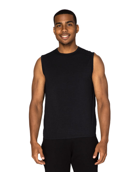 Threadfast Unisex Impact Tank HEATHER GREY  Threadfast Unisex Impact Tank HEATHER GREY ModelBack Threadfast Unisex Impact Tank HEATHER GREY ModelSide 382T Threadfast Unisex Impact Tank