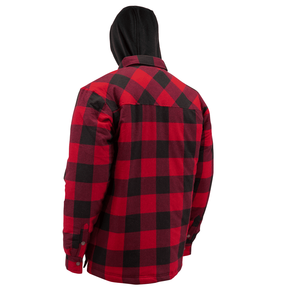 QUILTED FLANNEL SHIRT WITH HOOD AND RUSTPROOF SNAPS Style: 70-254