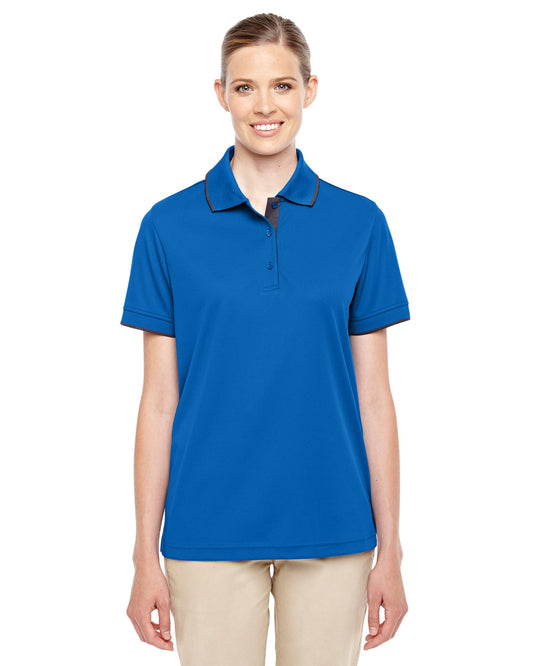 78222 Core 365 Ladies' Motive Performance Piqué Polo with Tipped Collar