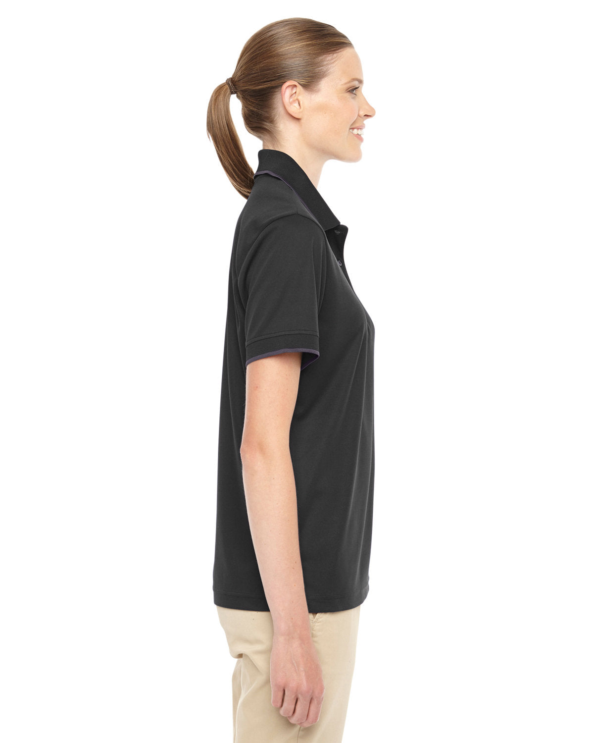 78222 Core 365 Ladies' Motive Performance Piqué Polo with Tipped Collar