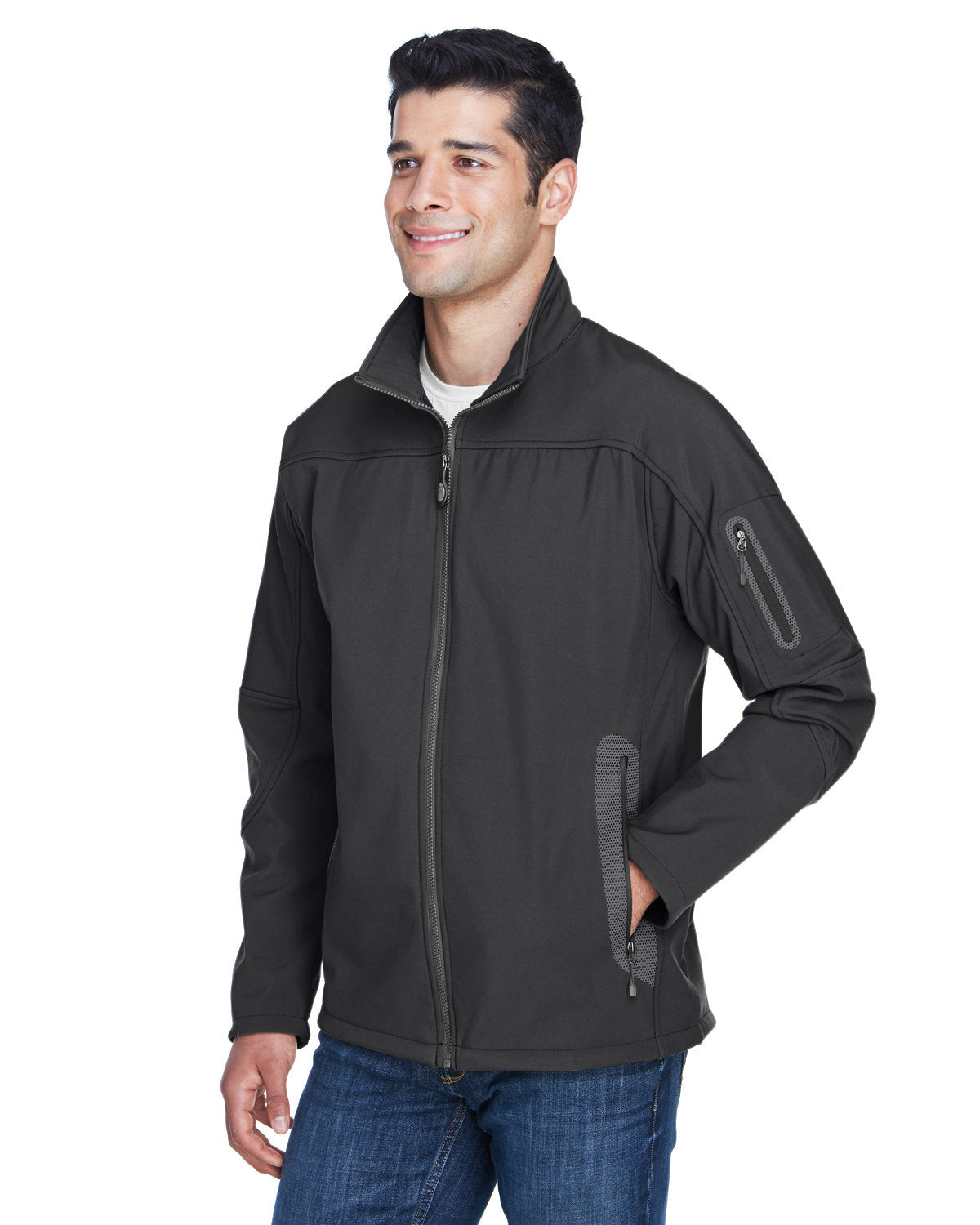 88138 North End Men's Three-Layer Fleece Bonded Soft Shell Technical Jacket