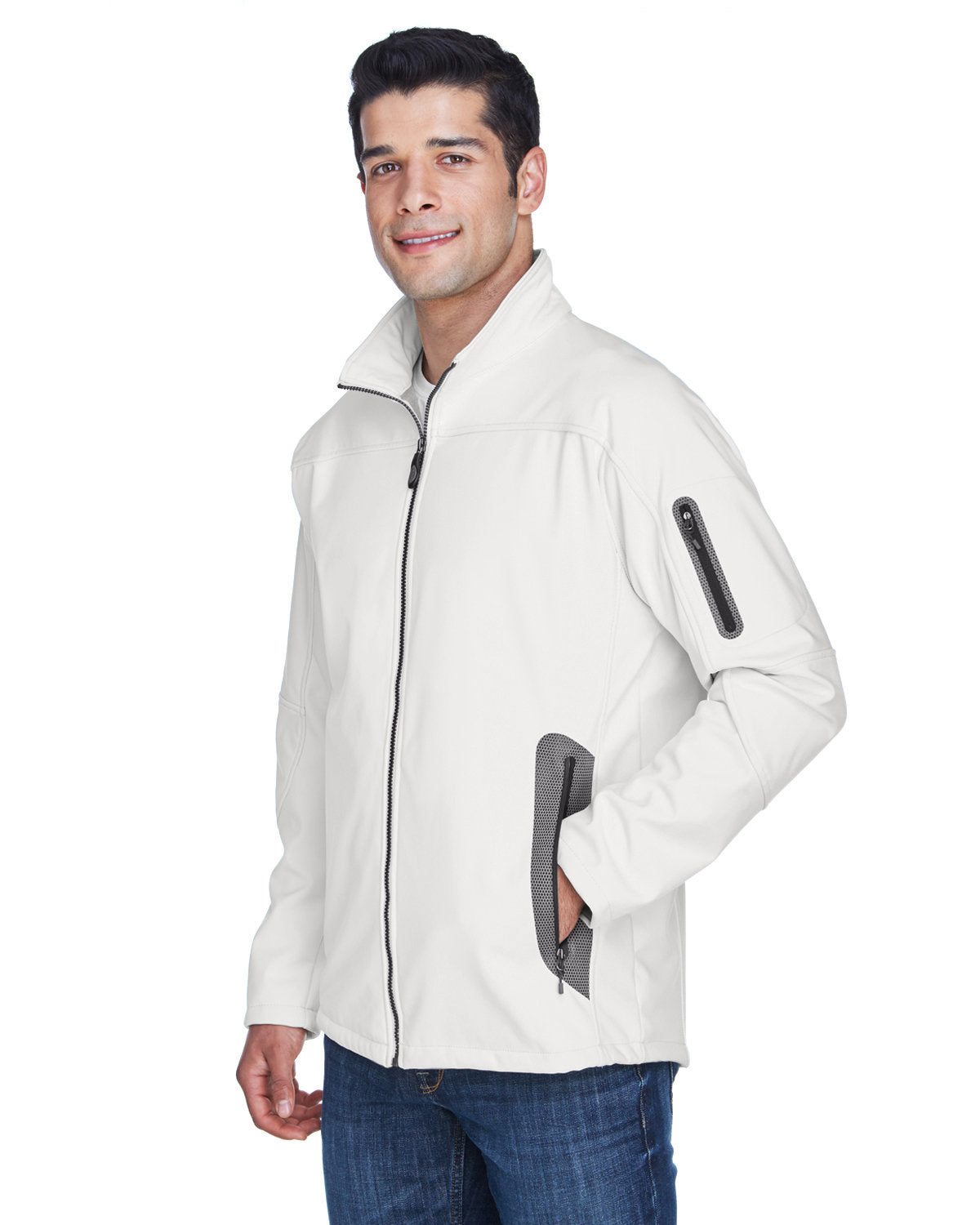 88138 North End Men's Three-Layer Fleece Bonded Soft Shell Technical Jacket
