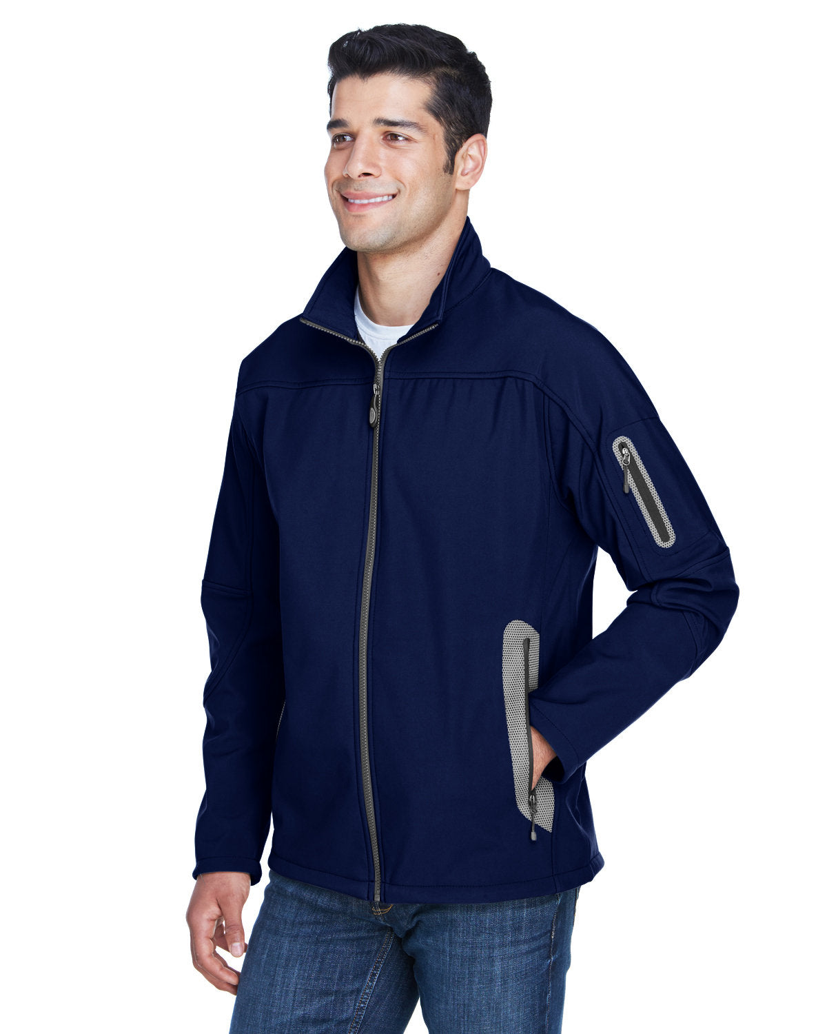 88138 North End Men's Three-Layer Fleece Bonded Soft Shell Technical Jacket