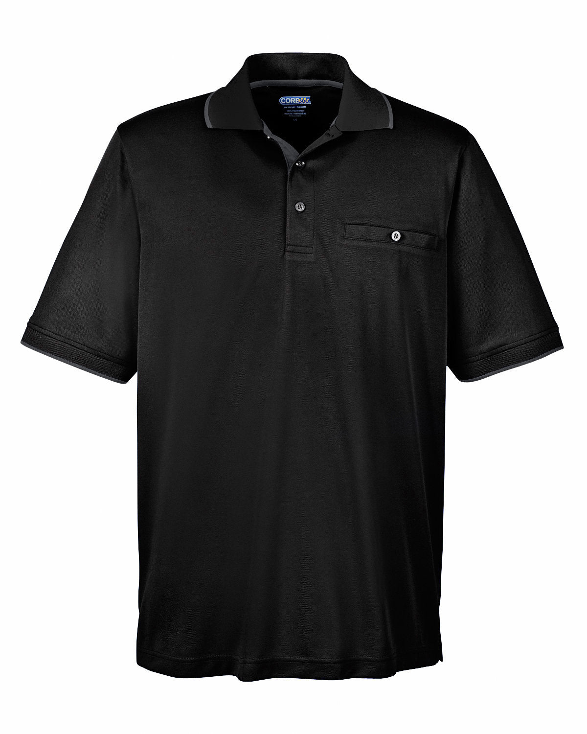 88222 Core 365 Men's Motive Performance Piqué Polo with Tipped Collar
