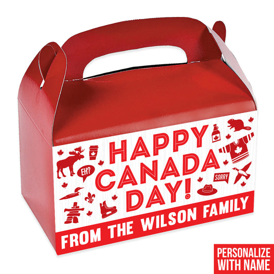 Happy Canada Day Personalized Favour Box