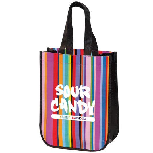 TO7287 MINI MULTI-STRIPE RECYCLED TOTE
