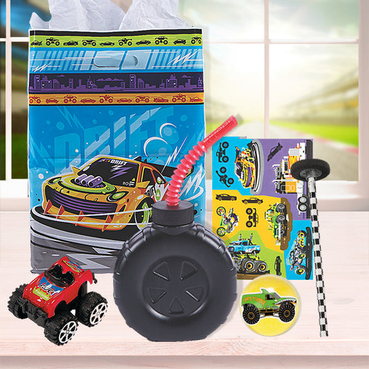 Cars and Trucks Tote Bag with Toys