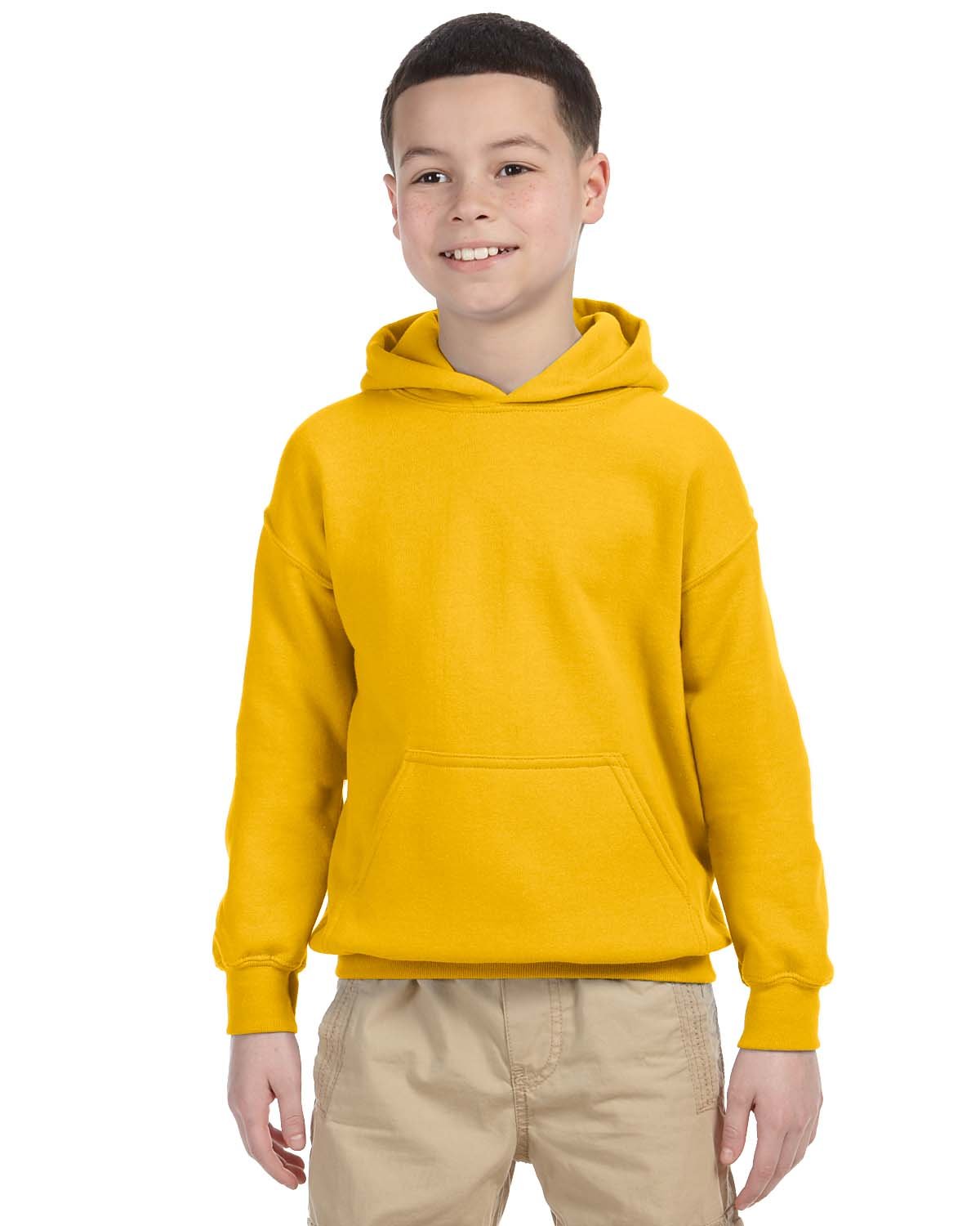 G185B Gildan Youth Heavy Blend™ 50/50 Hooded Sweatshirt