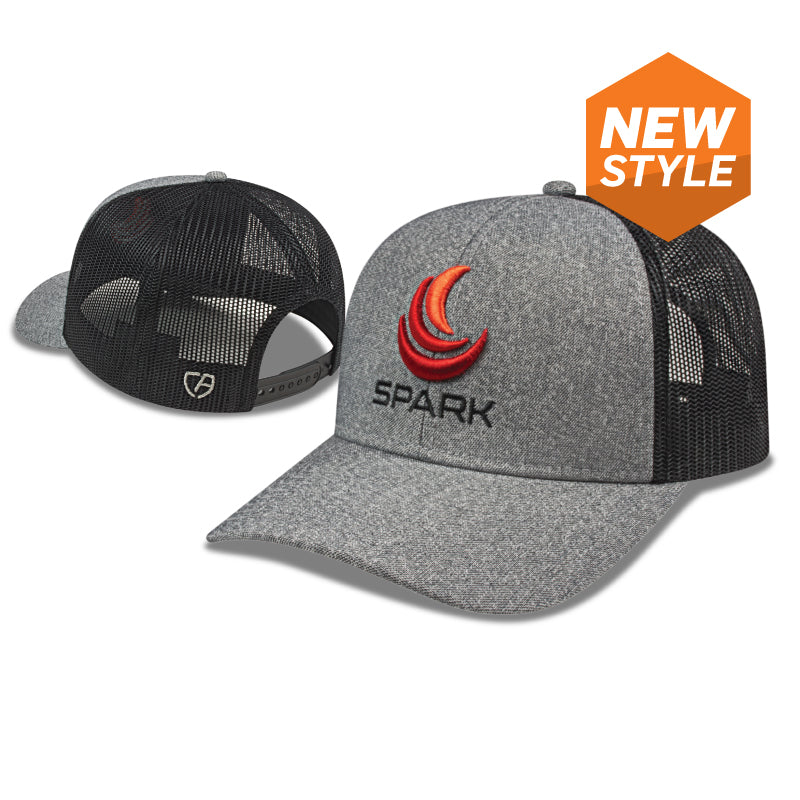 i8518 – PREMIUM LINE Premium Mélange Trucker Mesh Back Cap