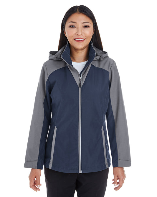 NE700W North End Ladies' Embark Interactive Colorblock Shell with Reflective Printed Panels