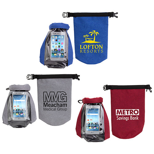 2-Liter Waterproof Gear Bag with Touch-Thru Phone Pocket  Item ID: WBA-WG19