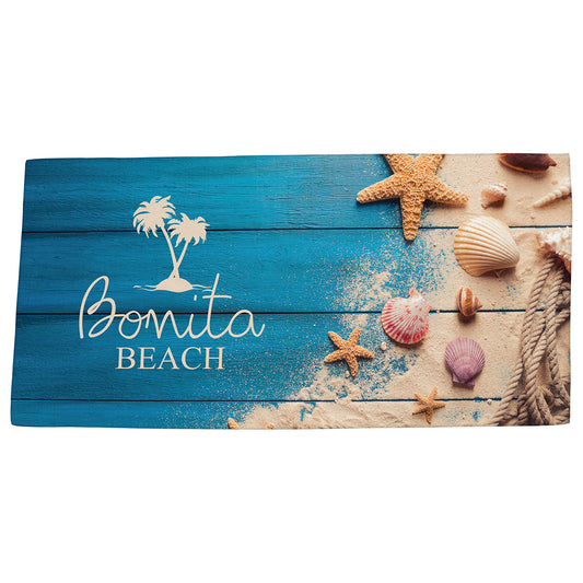 Boardwalk Full-Color 30" X 60" Microfiber Beach Blanket/Towel  Item ID: WPC-BD22